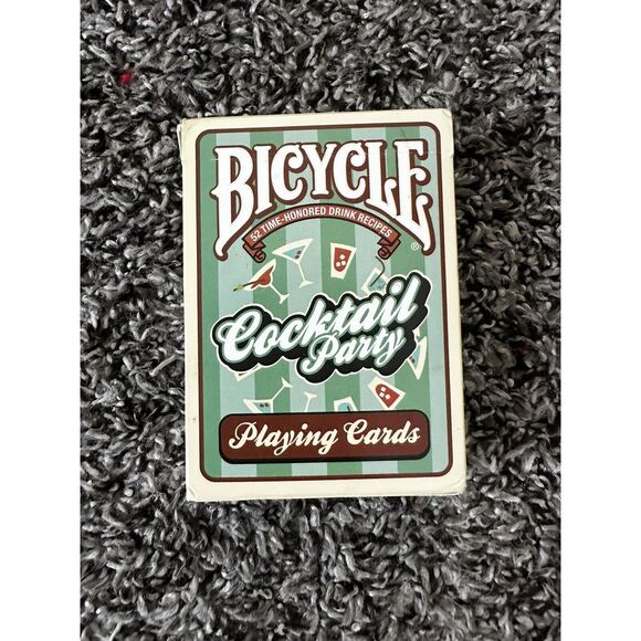 Bicycle Cocktail‎ Party Playing Cards Lightly Used 52 Drink Recipes + Jokers - Picture 1 of 1